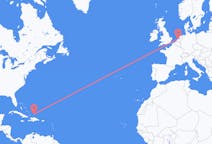 เที่ยวบิน จาก ค็อกเบิร์น ทาวน์, หมู่เกาะเติกส์และหมู่เกาะเคคอส ไปยัง อัมสเตอร์ดัม, เนเธอร์แลนด์