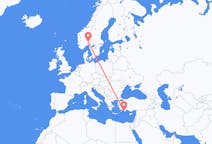 Flights from Oslo, Norway to Kastellorizo, Greece