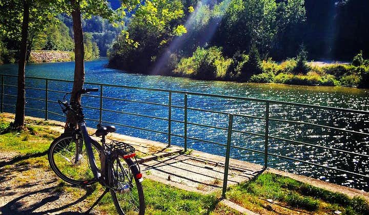 Viaje autoguiado de medio día en bicicleta eléctrica a la garganta Vintgar desde Bled