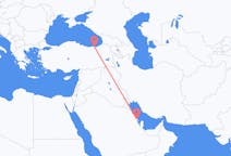 出发地 沙特阿拉伯出发地 达曼目的地 土耳其特拉布宗的航班