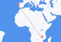 Vluchten van Tete, Mozambique naar Lissabon, Portugal