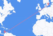 Flights from Cartagena, Colombia to Kalmar, Sweden