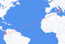 Flyreiser fra Pasto, Colombia til Catania, Italia