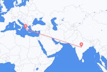 出发地 印度出发地 那格浦尔目的地 希腊扎金索斯島的航班