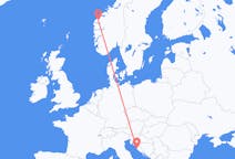 Flights from from Volda to Zadar