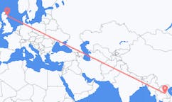 Flyrejser fra Sakon Nakhon, Thailand til Aberdeen, Skotland
