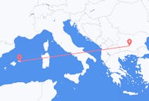 Loty z Płowdiw, Bułgaria do Mahona, Hiszpania