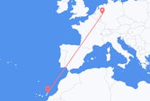 Flyreiser fra Duesseldorf, Tyskland til Lanzarote, Spania