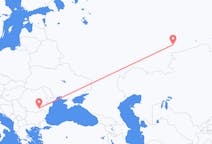Flyg från Tjeljabinsk till Bukarest
