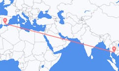 从达叻省飞往格拉纳达的航班
