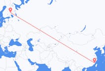 Flyreiser fra Fuzhou, Kina til Joensuu, Finland