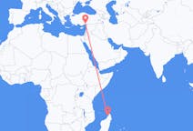 Flyg från Nossi-Bé, Madagaskar till Adana, Turkiet
