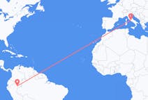 Flyg från Iquitos, Peru till Rom, Italien