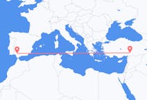 Vluchten van Kahramanmaraş naar Sevilla