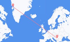 Flyreiser fra Qaarsut, Grønland til Beograd, Serbia
