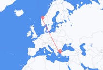 Flyg från Sogndal till Chios