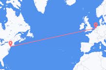 Flyrejser fra New York til Amsterdam