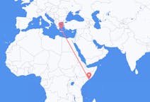 Flights from Mogadishu to Plaka