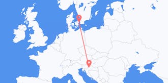 Flights from Denmark to Croatia