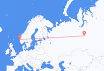 Flights from Kogalym, Russia to Bergen, Norway