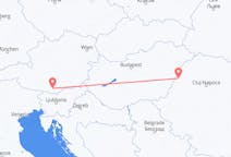 Flyg från Oradea, Rumänien till Klagenfurt, Österrike