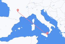 Flights from Aurillac, France to Catania, Italy