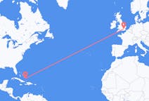 Flights from Spring Point, the Bahamas to London, the United Kingdom