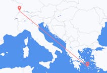 Flyg från Mulhouse, Schweiz till Paros, Grekland
