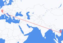 Flyreiser fra Chu Lai, Vietnam til Lyon, Frankrike