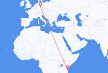 Flyrejser fra Zanzibar til Erfurt