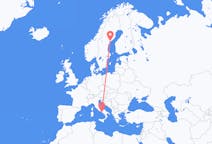 Flyrejser fra Örnsköldsvik, Sverige til Napoli, Italien