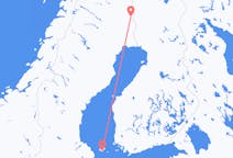 Vols depuis la ville de Mariehamn vers la ville de Pajala