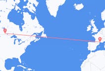 Flyg från Winnipeg, Kanada till Montpellier, Frankrike