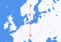 Flights from Klagenfurt, Austria to Sveg, Sweden