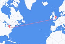 Flights from Pittsburgh, the United States to London, England