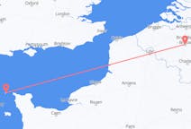 Flyreiser fra Alderney, Guernsey til Brussel, Belgia