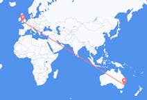 Flyg från Sydney, Australien till Cardiff, Wales