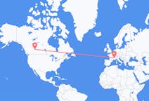 Flyg från Edmonton, Kanada till Grenoble, Frankrike