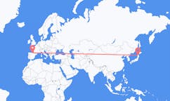 Flyrejser fra Aomori, Japan til Bilbao, Spanien