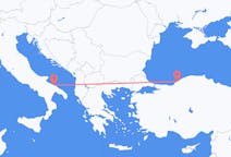 Flyreiser fra Zonguldak, Tyrkia til Bari, Italia