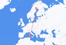 Flights from Tunis, Tunisia to Skellefteå, Sweden