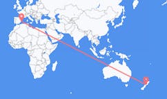 出发地 新西兰布伦海姆目的地 西班牙伊维萨岛的航班