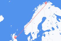 Flyrejser fra Lakselv, Norge til Edinburgh, Skotland