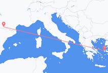 Fly fra Lourdes til Chios