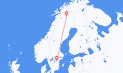 Vols depuis la ville de Linköping vers la ville de Kiruna