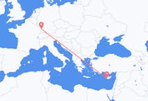 Flyreiser fra Páfos, Kypros til Strasbourg, Frankrike