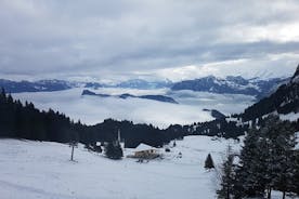 Panorama invernale del Monte Pilatus: tour per piccoli gruppi da Basilea