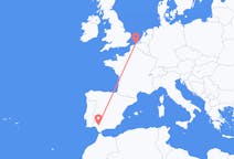 Flyg från Sevilla, Spanien till Ostend, Belgien
