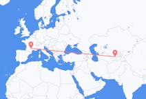 Flyreiser fra Samarkand, Usbekistan til Rodez, Frankrike