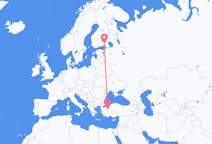 Flights from Kütahya, Turkey to Lappeenranta, Finland